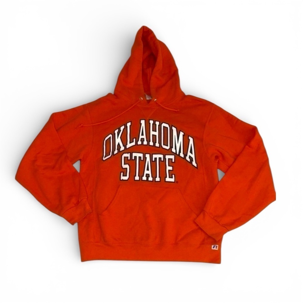 OKLAHOMA STATE Orange Hooded Sweatshirt College Hoodie Size Small